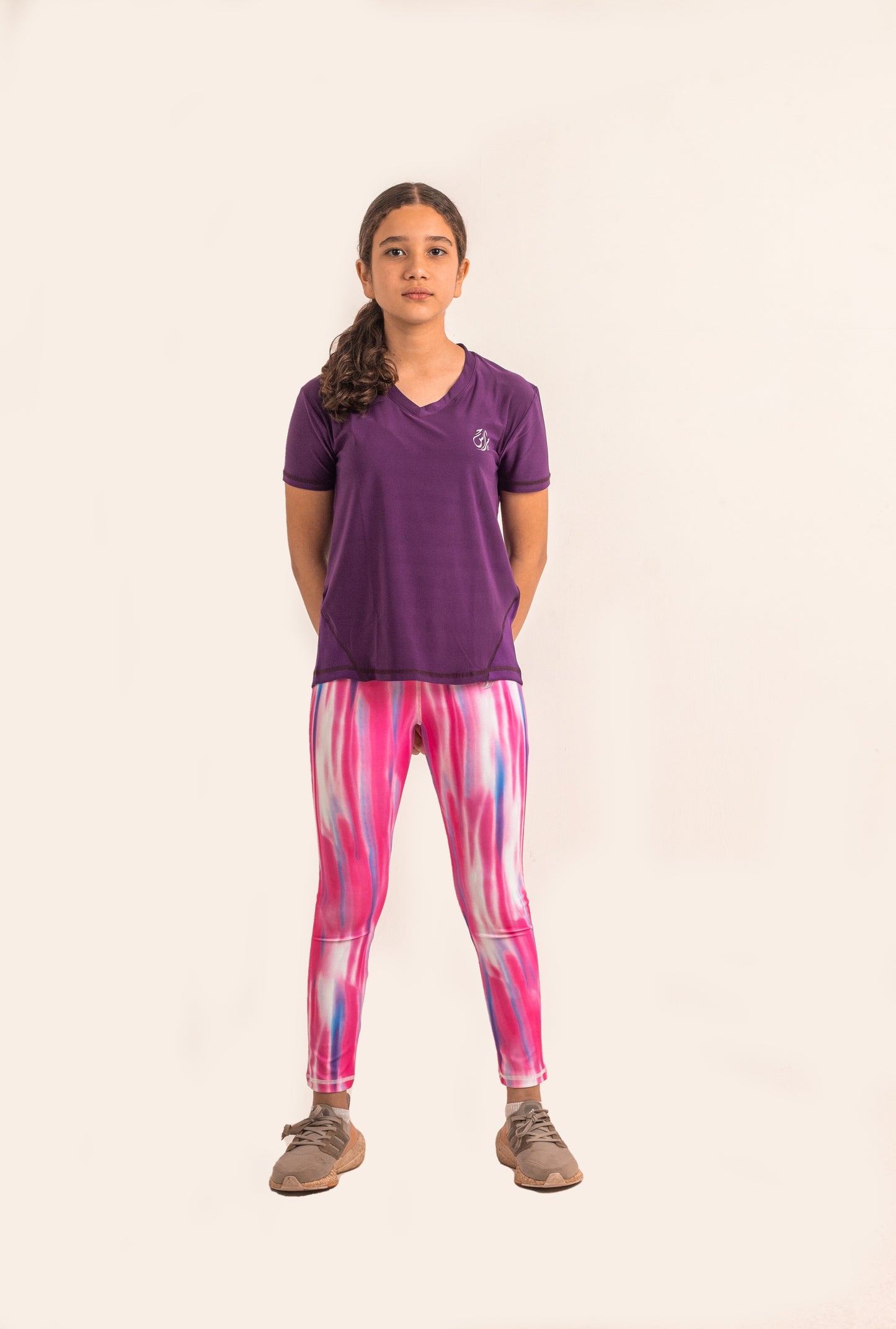 Girls Leggings White Colored