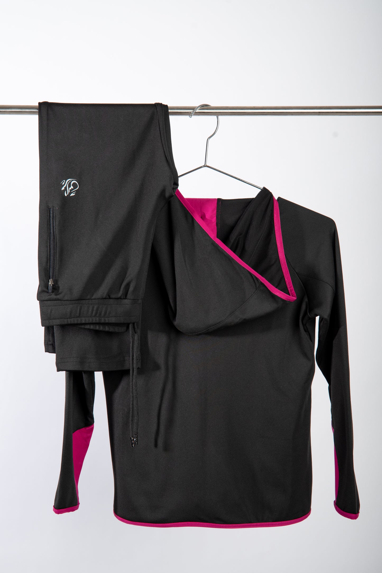 Girls Black Set + Long Sleeved T-Shirt