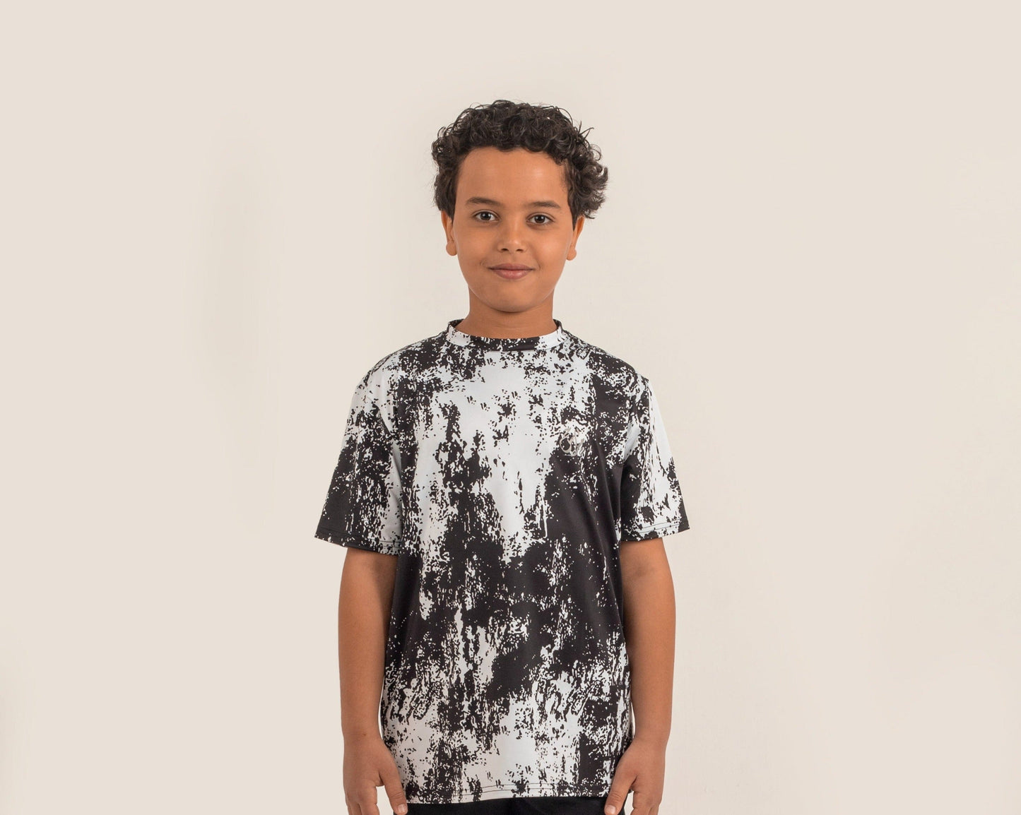Boys Short Sleeve T-shirt White*Black