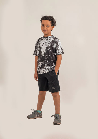 Boys Short Sleeve T-shirt White*Black