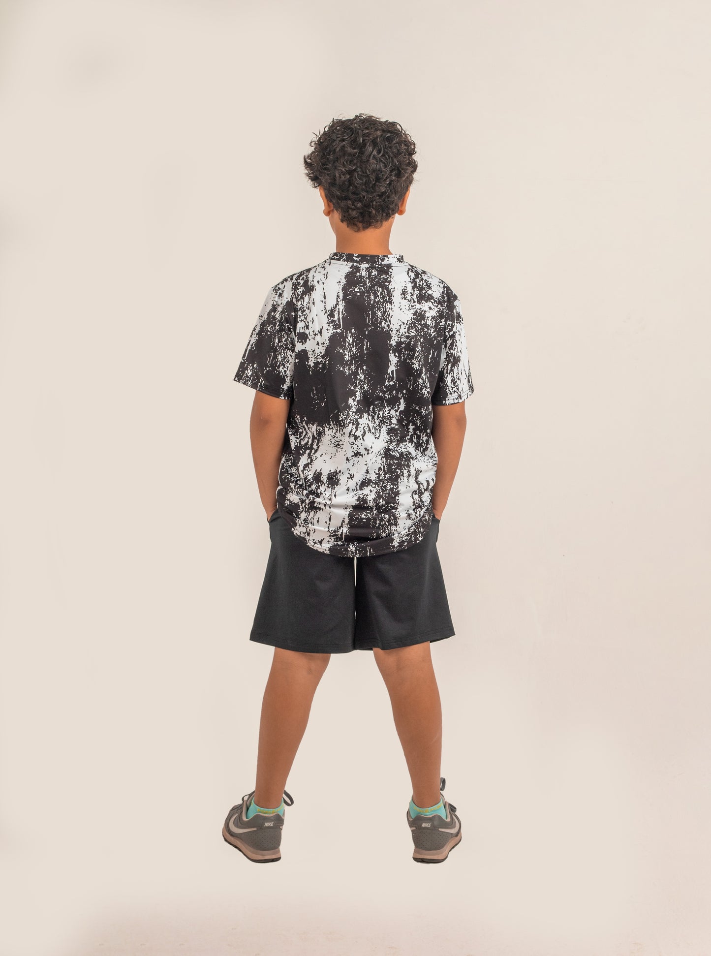 Boys Short Sleeve T-shirt White*Black