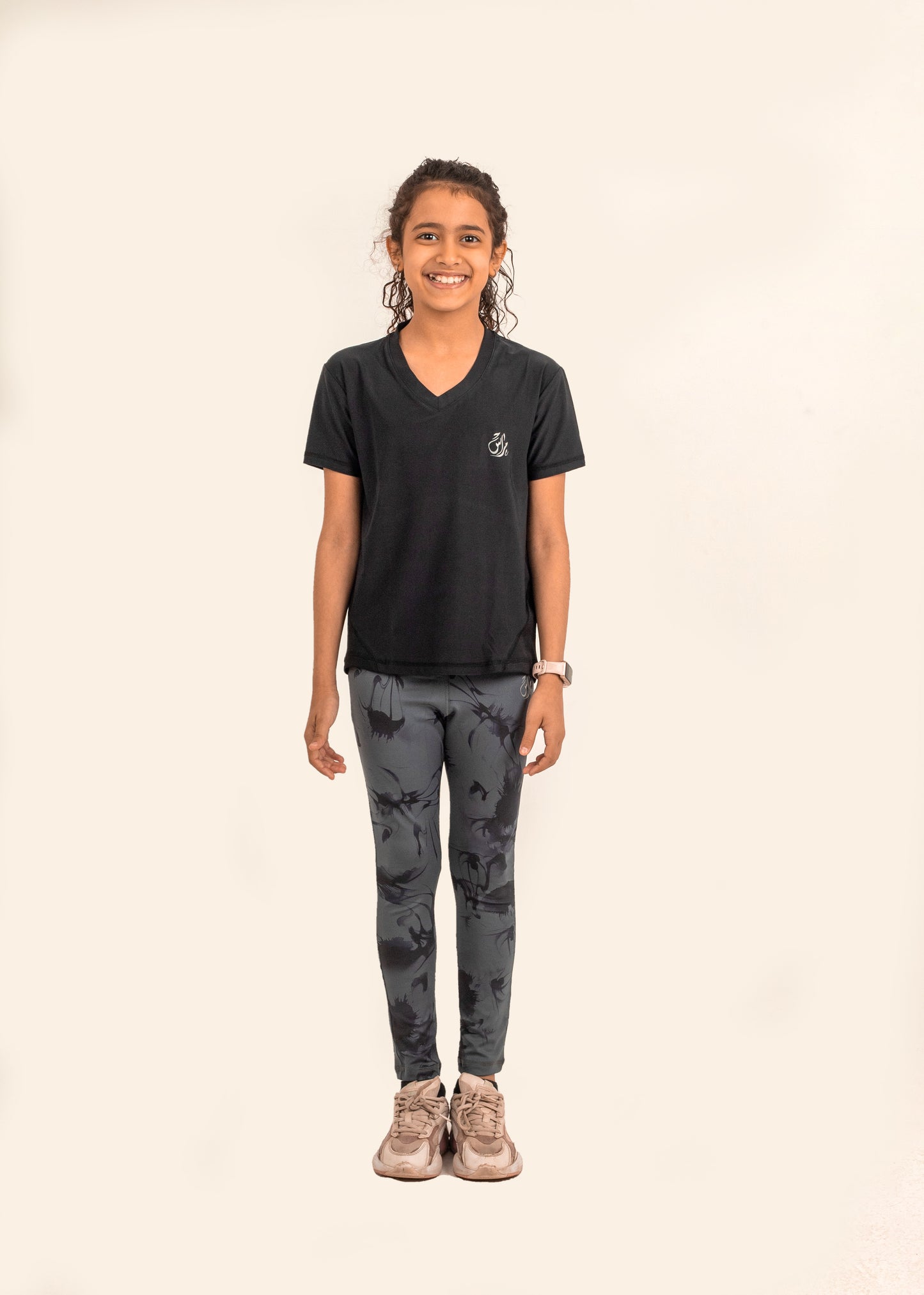Girls Legging Black*Grey