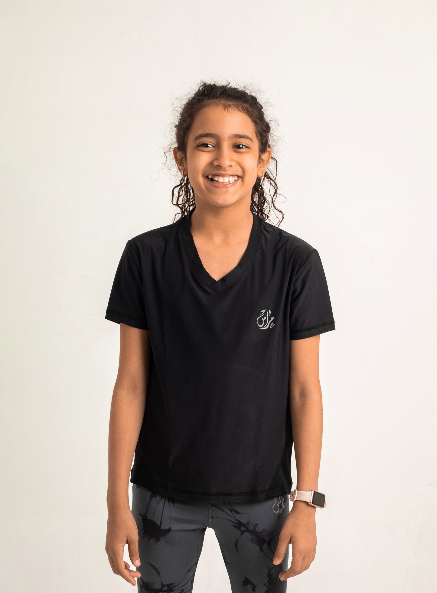 Girls Short Sleeve T-shirt Black