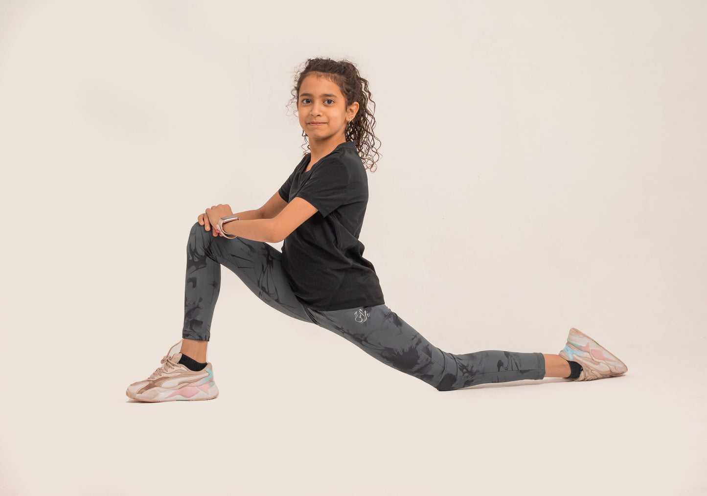 Girls Legging Black*Grey