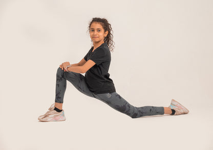 Girls Legging Black*Grey