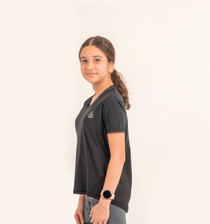 Girls Short Sleeve T-shirt Black